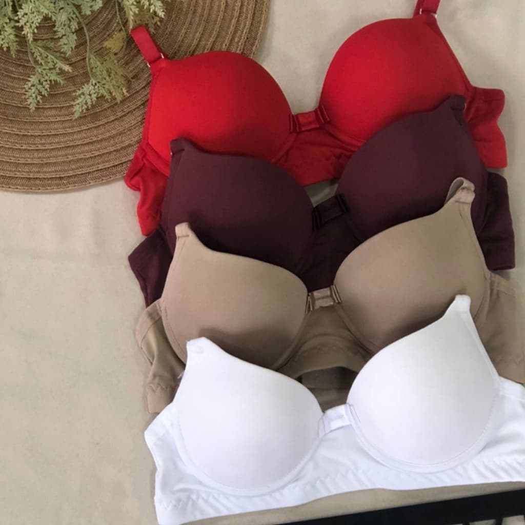 Kit C/4 Ou 2 Sutiã Básico Reforçado Com Bojo Do P Ao Gg Direto da Fábrica soutien sutia sultian