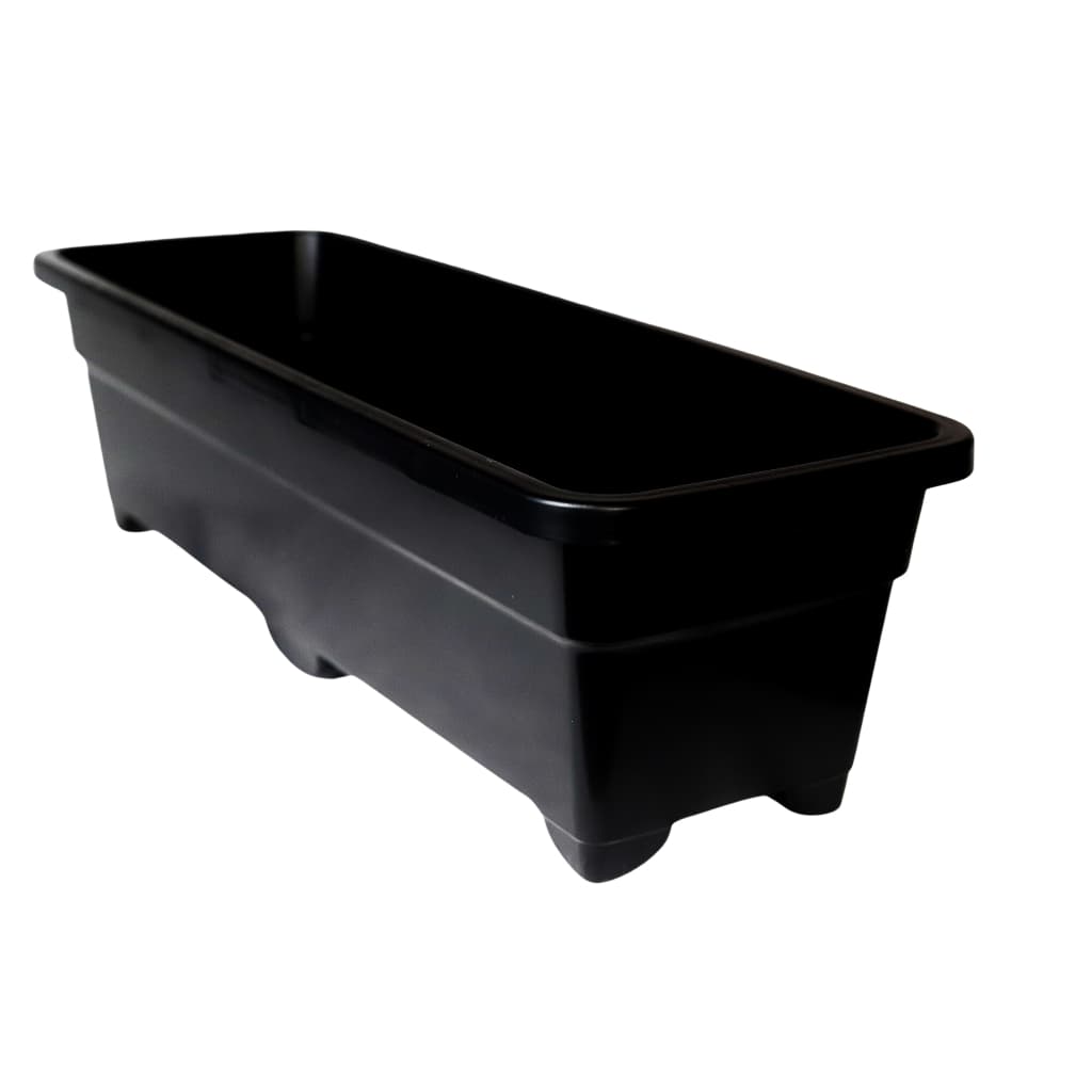 2 Vasos plastico Jardineiras Floreira Grande Horta De 15 Litros cor preta