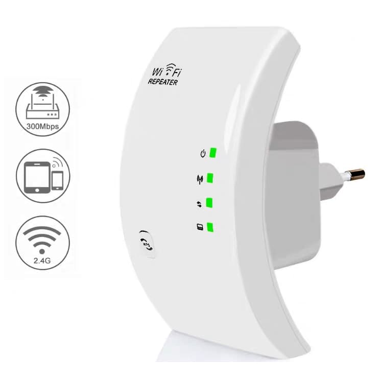 Repetidor De Sinal Bivolt Wireless- N Repeater Com Wifi 300mbps luck
