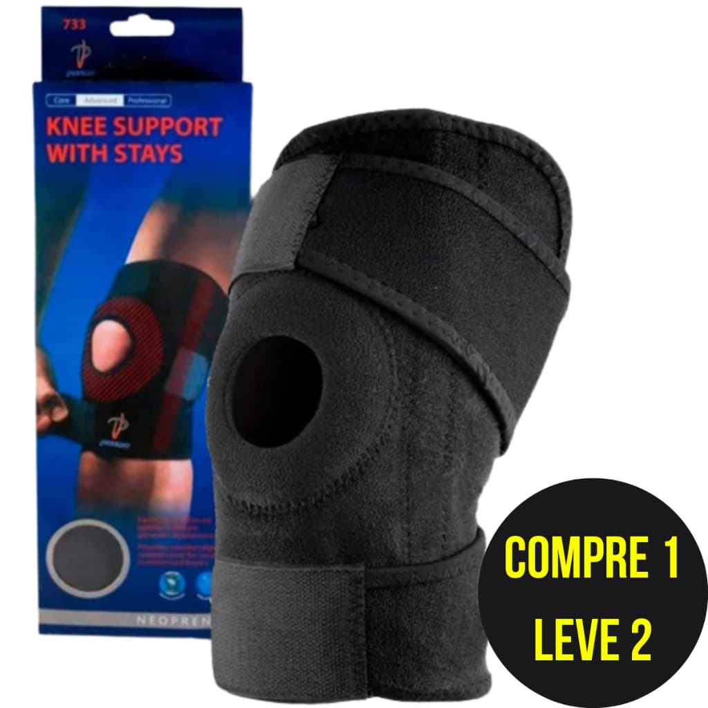 COMPRE 1 LEVE 2 - Joelheira Compressão Ortopedica Articulada Patelar Reforçada