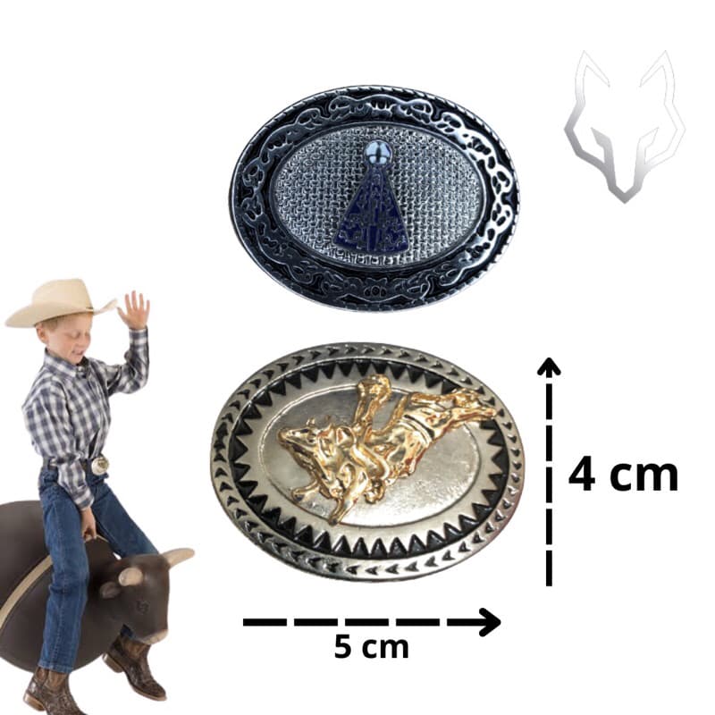 Kit duas fivela infantil country 003 Wolf wear