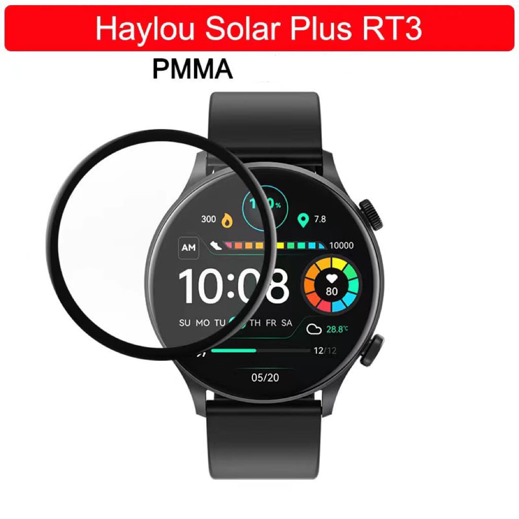 Película Nano 3d Borda Curvada Para Smartwatch Haylou Solar Plus RT3/LS16