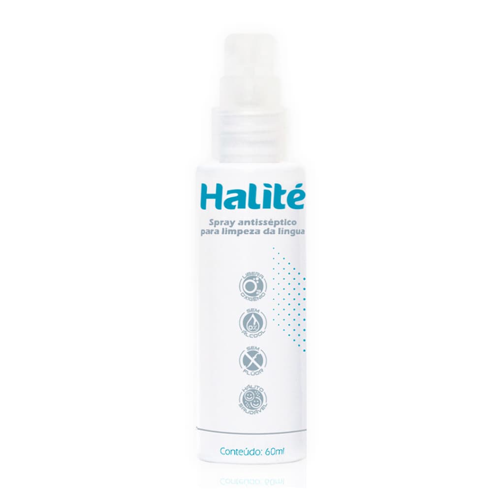 Spray Antisséptico Para Limpeza Da Língua Halité - 60ml