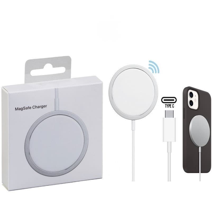 Carregador Magnético Sem Fio iPhone Magsafe 15W Carregamento Rápido