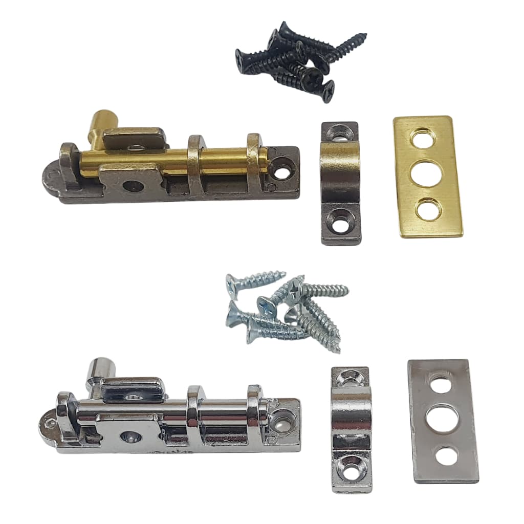 Trinco Ferrolho para Porta e Janela de Correr e Abrir União Mundial Fecho 6cm