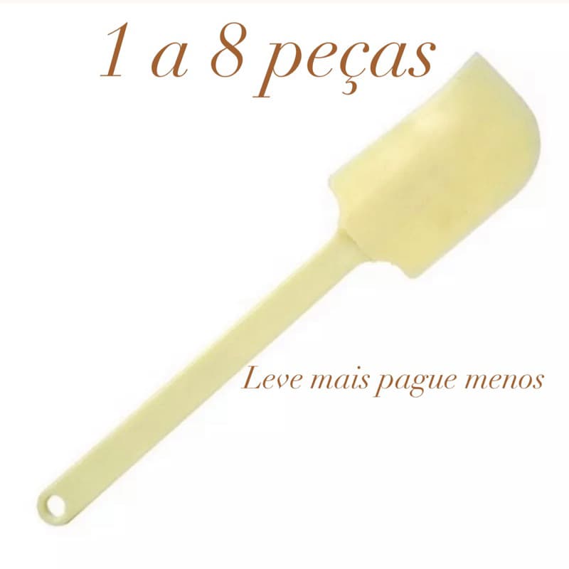 Espátula PÃO DURO Raspadora de Silicone Para Confeitaria e Chocolates//