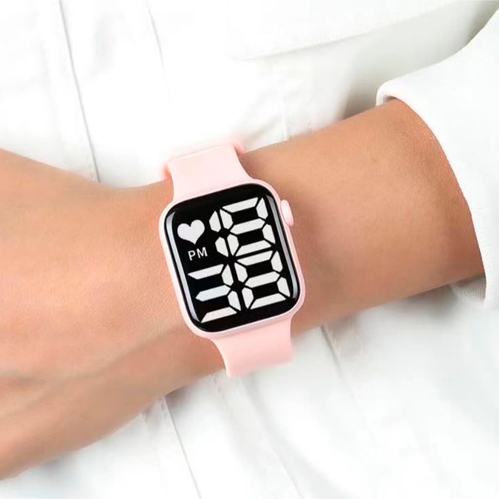 Relógio digital M4 Led Esportiva Sports Pulseira Silicone Feminino Masculino Infantil Unissex