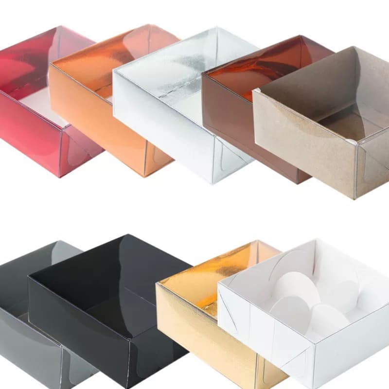 KIT Caixa para 4 Doces PVC 4 (8,5x8,5x4cm) ASSK//