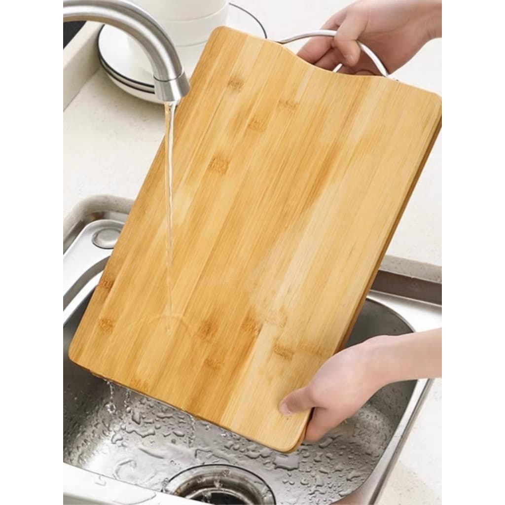 Tabua de Corte Legumes Carne Bambu com Alça