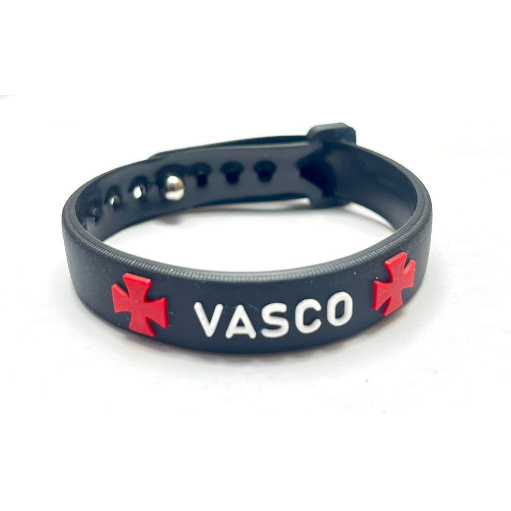 2 Pulseiras Vasco O Gigante da Colina Cruzmaltino Time de Futebol de Silicone Ajustável