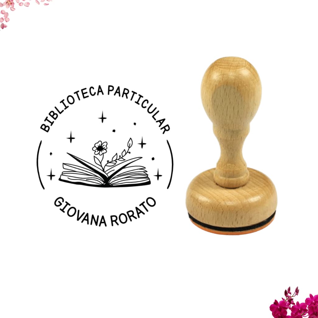 Carimbo personalizado para livros | Carimbo biblioteca | Carimbo from the library | Carimbo Acervo