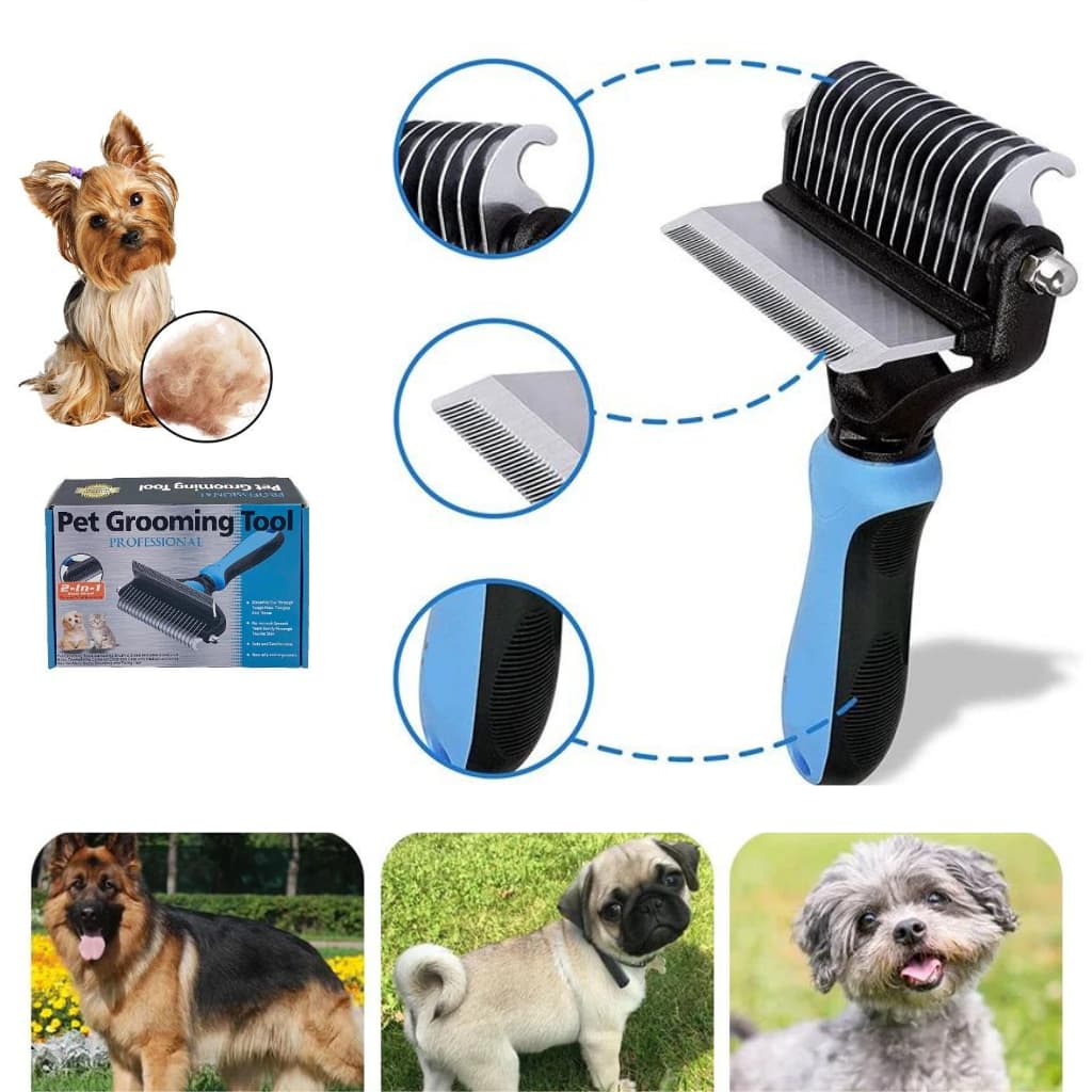 Escova Aparador para Cães Gatos Limpeza para Remoção de Pelos