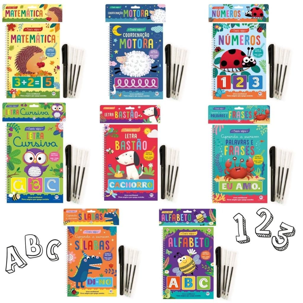 Coleção Escreva e Apague com Caneta Mágica