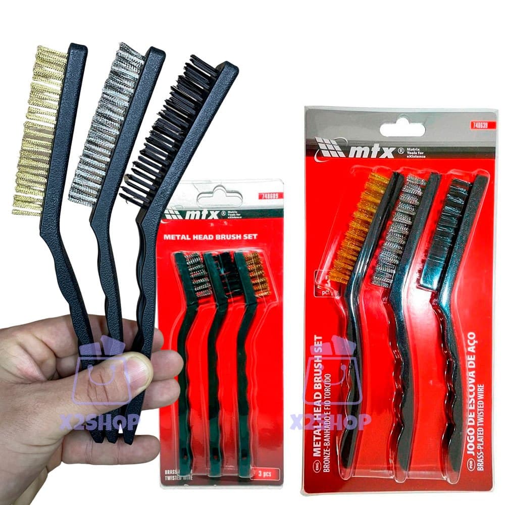 Escova Para Limpeza Pesada de Aço Limpeza Doméstica Cabo Ergonômico