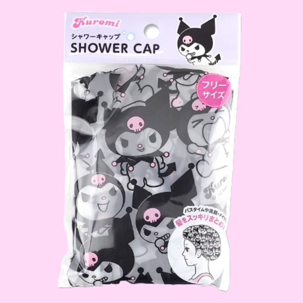 Touca de Banho Kuromi Hello Kitty Sanrio Fofa Presente
