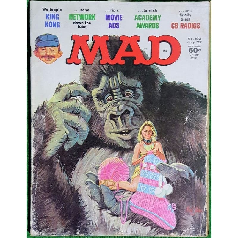 Revista MAD Americana No. 192 July 1977 Mad Magazine Em Inglês