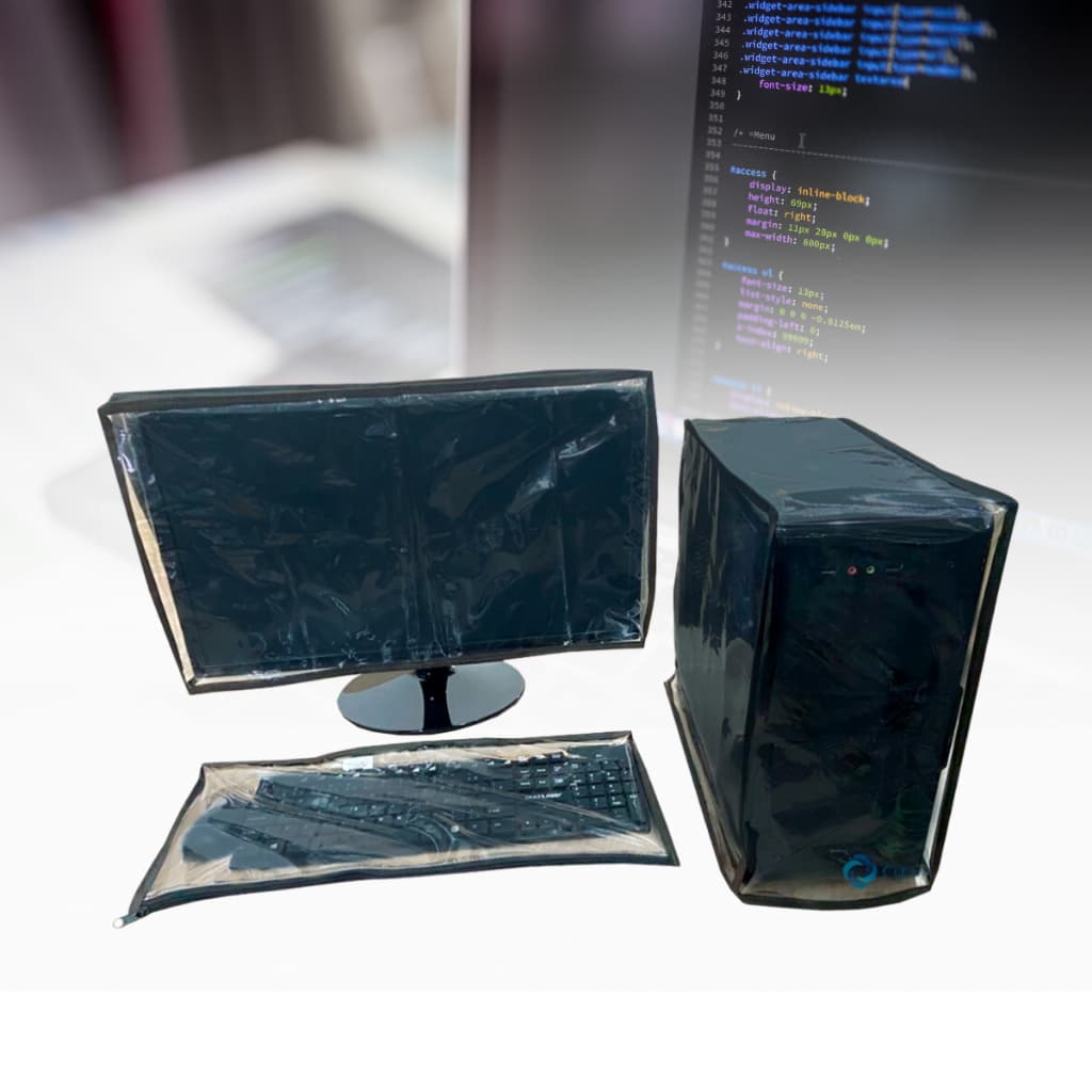 CAPA COMPUTADOR PC MONITOR 22,23 E 24 POL + CPU + TECLADO COM ZÍPER