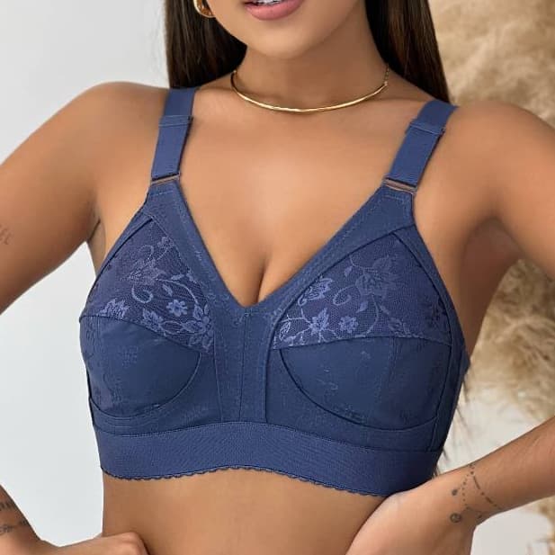 Sutiã Plus Size Reforçado Com Pala Firme Cetinete Sem bojo Alta Sustentação Lingerie Feminina