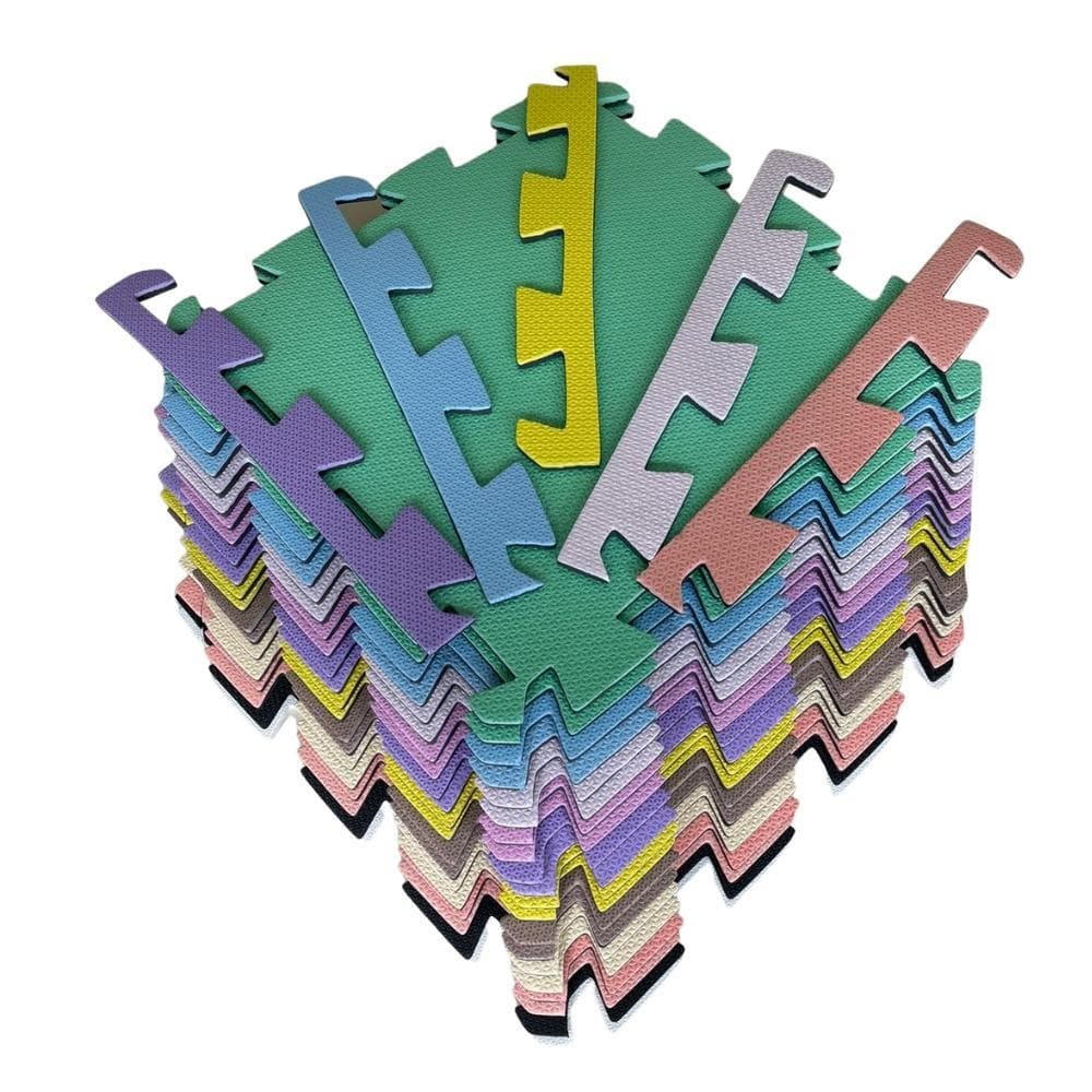 Kit 20 Tatames - EVA Colorido 50x50x1 cm.