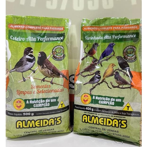 1 COLEIRO ALTA PERFORMANCE + FARINHADA ALTA PERFORMANCE