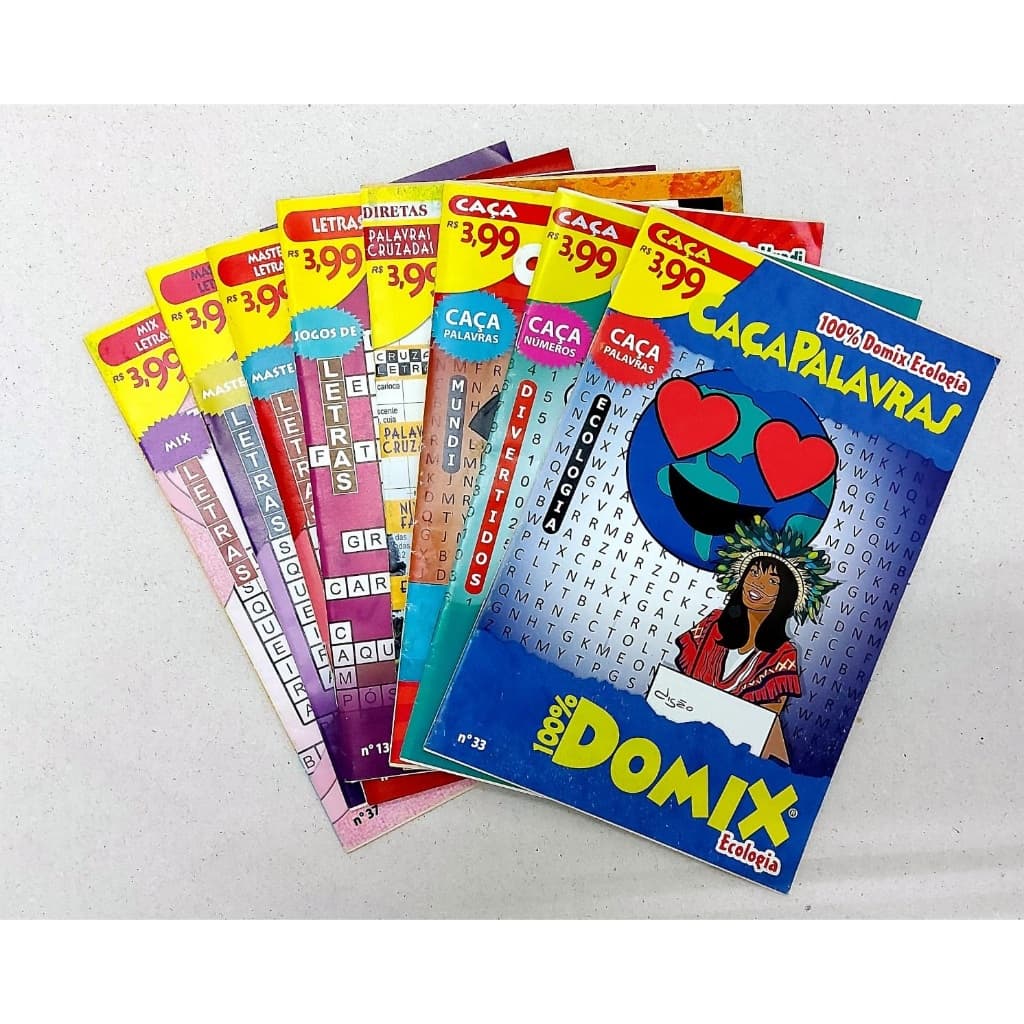 250 Revistas Caça Palavra Letrix Cruzada Passatempo