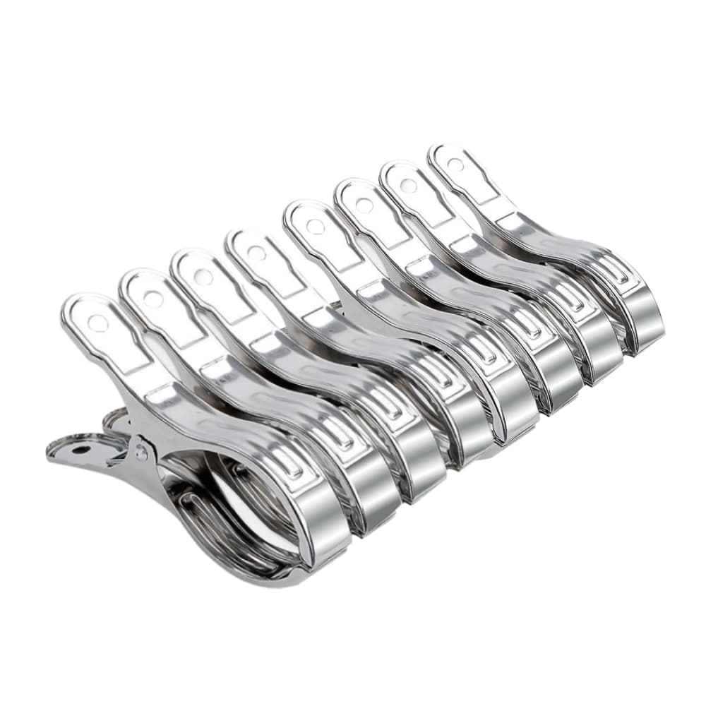 20 Mini Prendedor Pregador Metal Pendura Roupa Papel Forte Clips Segura Forte