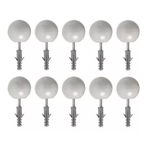 Kit 3 Batedor Bola Borracha Para Porta Batente Amortecedor