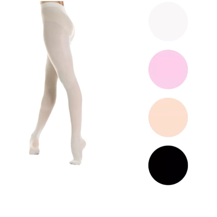 Meia Calça Ballet Fio 40 Premium -  cores Rosa, Preto, Branco e Salmão