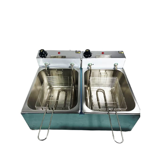 Fritadeira Elétrica 12 Litros 2 Cubas Profissional Simples