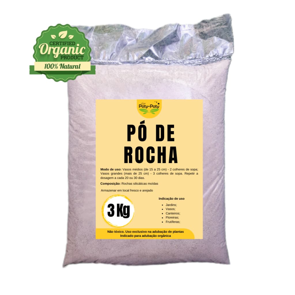 Pó de Rocha Remineralizador Fertilizante Orgânico