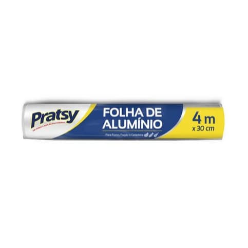 Folha De Aluminio PRATSY 4X30m UN