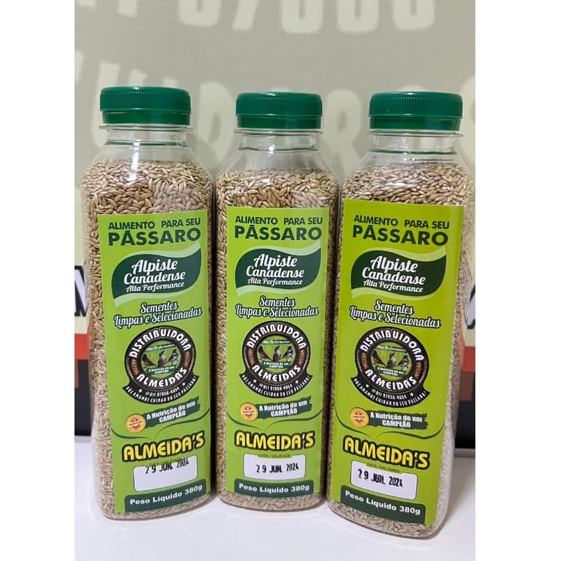 Combo econômico: 3 ALPISTE ALTA PERFORMANCE com 380g CADA