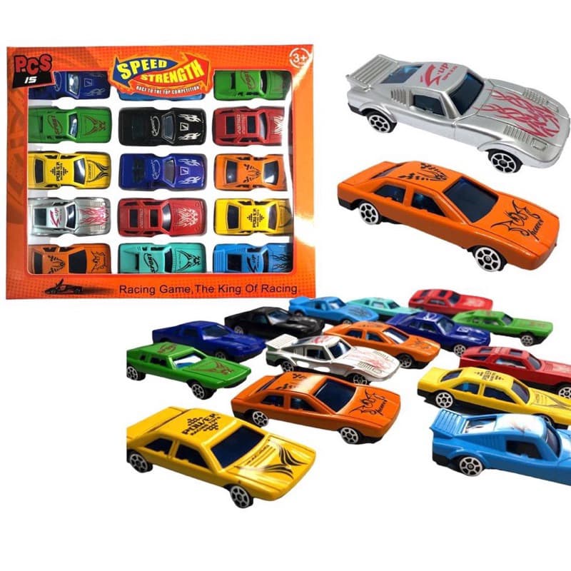 Kit Com 30 Carrinhos Coloridos Coleção Carros De Brinquedo