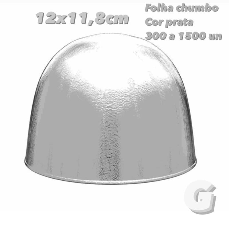 KIT Papel Chumbo PRATA Aluminio para Bombons e trufas 12x11,8 cm G