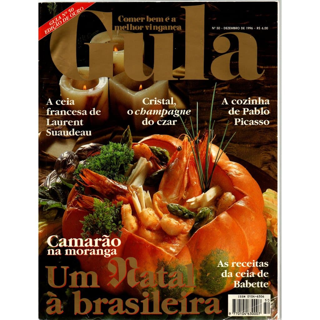 Revista Gula, Comer Bem É A Melhor Vingança, Nº 50, Dezembro De 1996