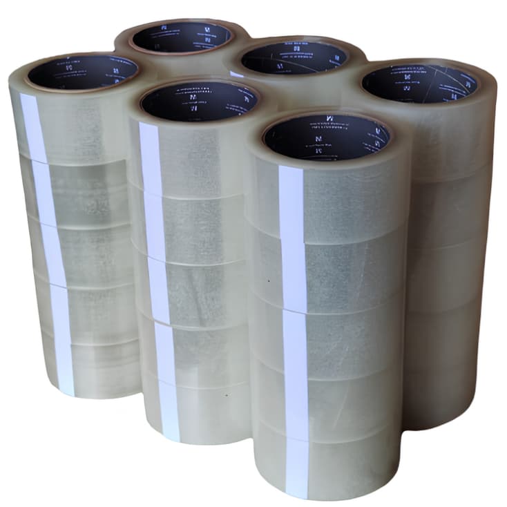 10 Fita Transparente Adesiva 48mm X 100m embalagens e fechamento de caixas