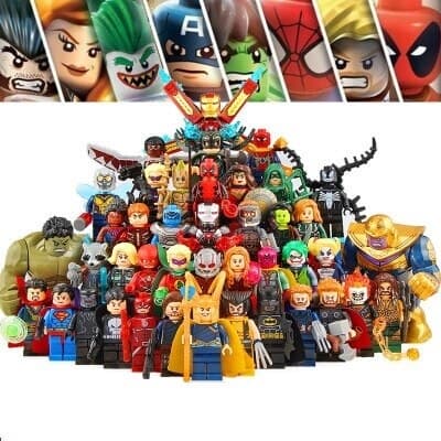 Boneco Lanterna Verde Vingadores Marvel Dc Super Heróis Blocos de Montar 02