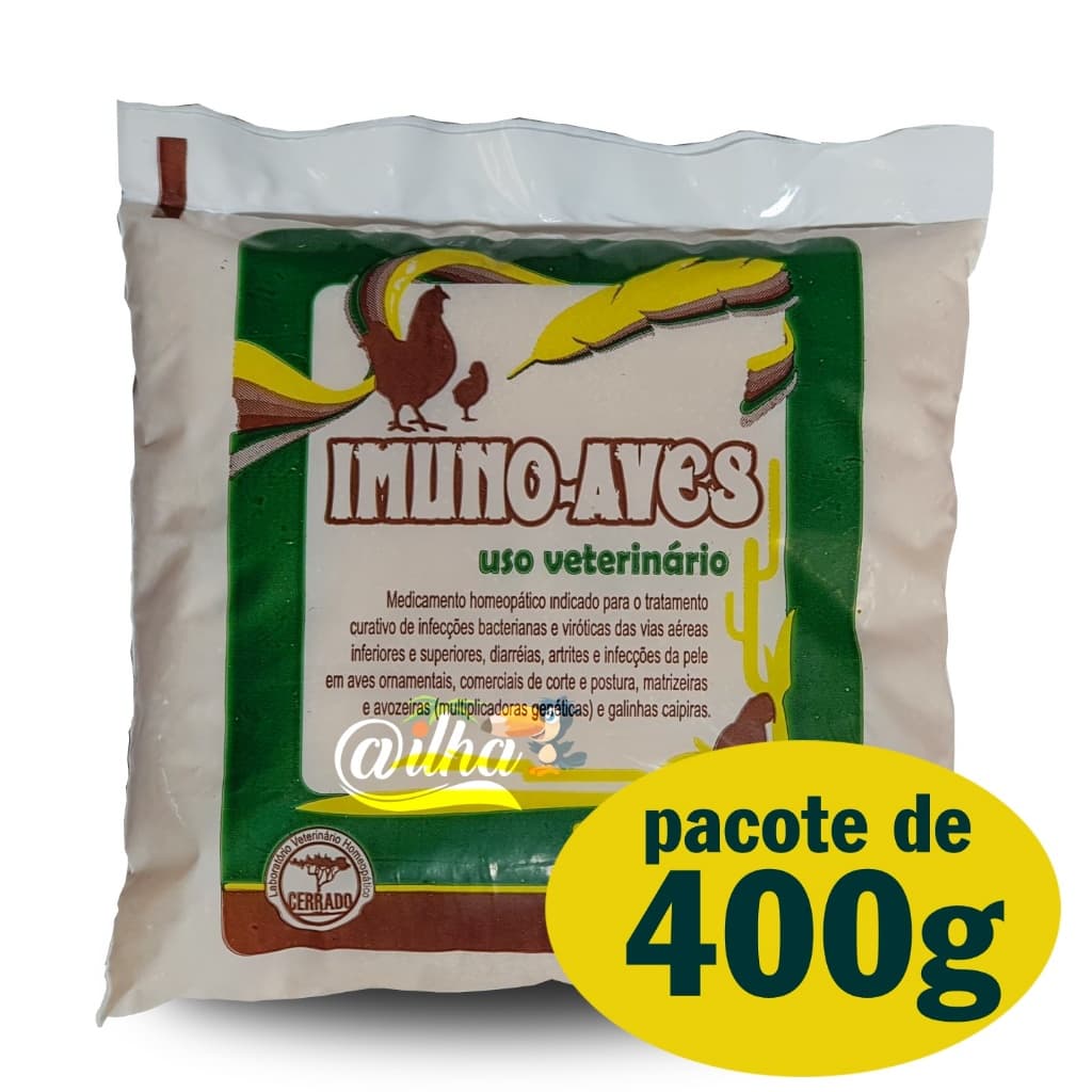 Imuno-aves para tratamento de Infecções Em Aves (400g)