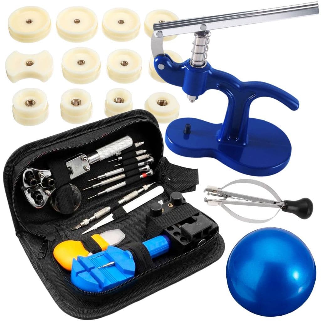 CHAVES MANUTENÇÃO + ESTOJO + PRENSA + BOLA + SACA PONTEIROS