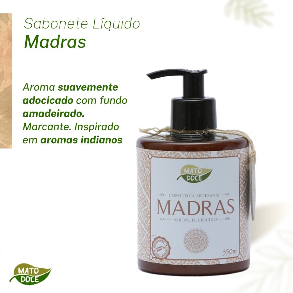 Sabonete Líquido Mãos 350ml Artesanal Mato Doce