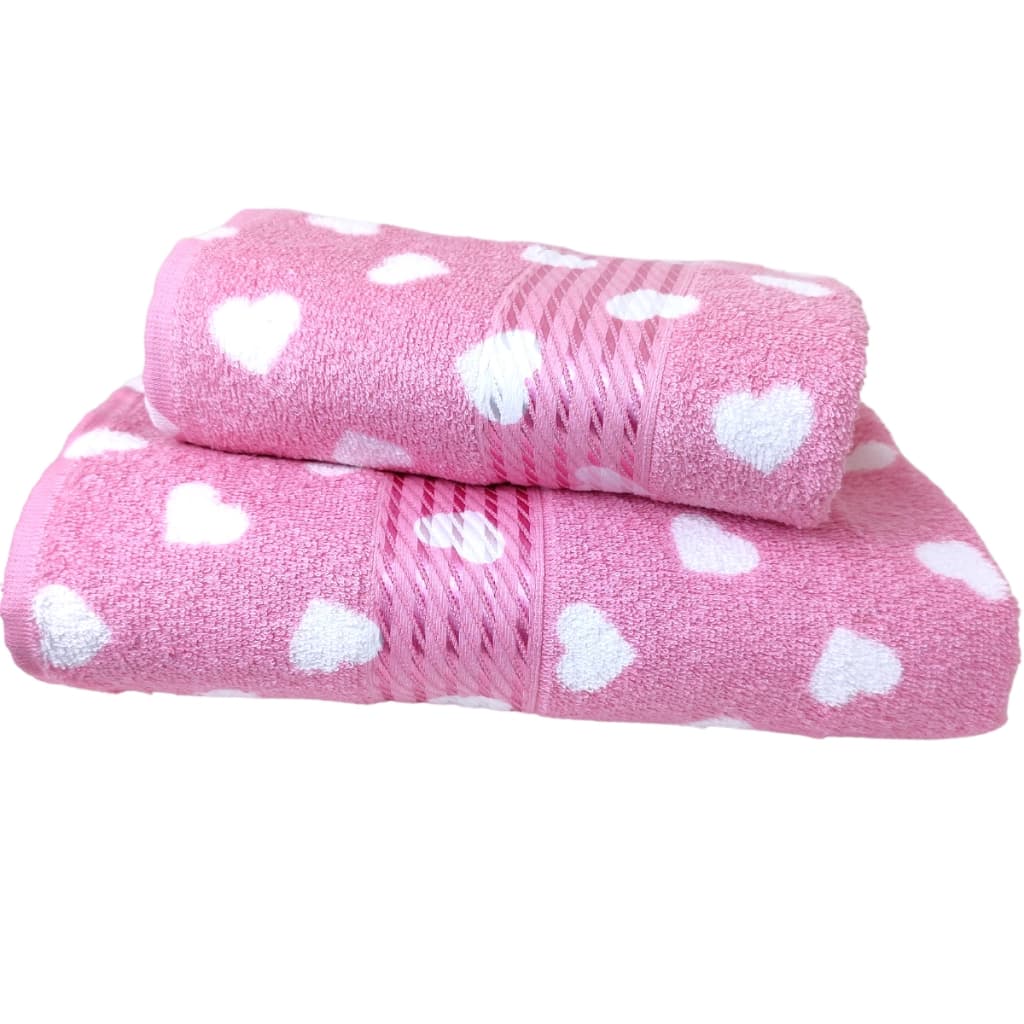 Jogo Toalha de Banho e Rosto Felpuda Prisma 2 Peças Dohler