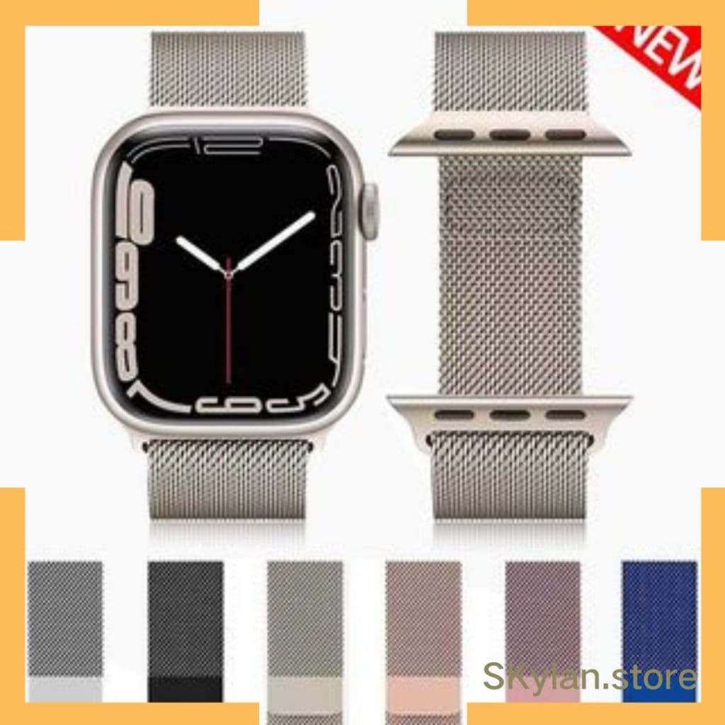 Pulseira Milanese metal Compativel Apple Watch Iwo 38/40/42/44mm/45mm/41mm 49mm serio 3 4 5 6 7 SE 8 ultra