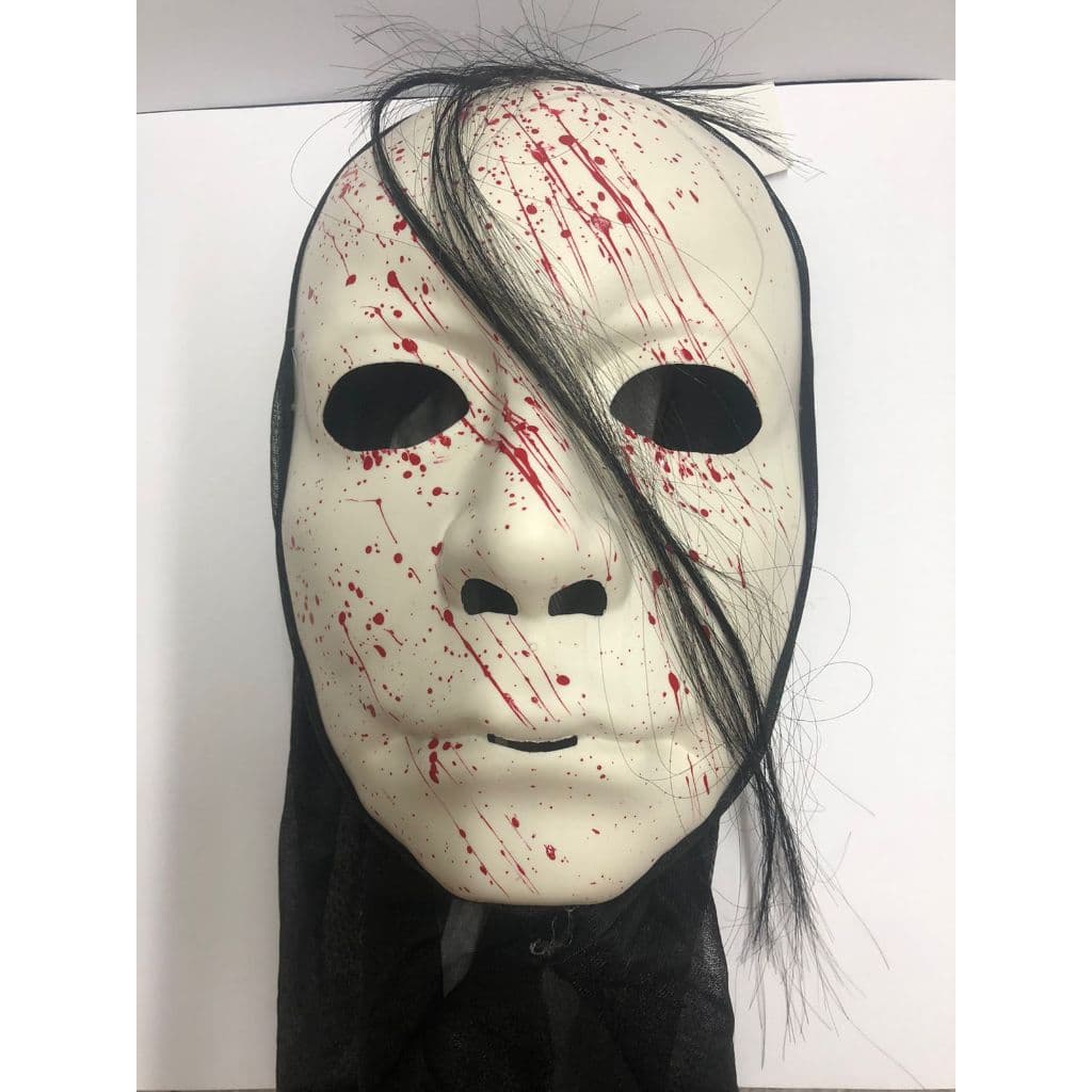 Máscara Assassina com Capuz Halloween Fantasia Carnaval