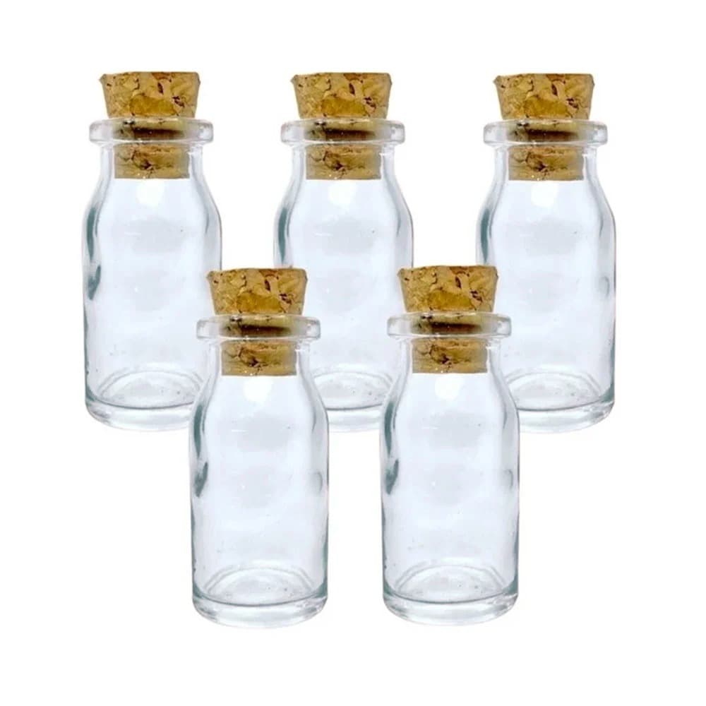 50 Frascos Vidro Penicilina 8,5ml com Rolha Para Lembrancinha