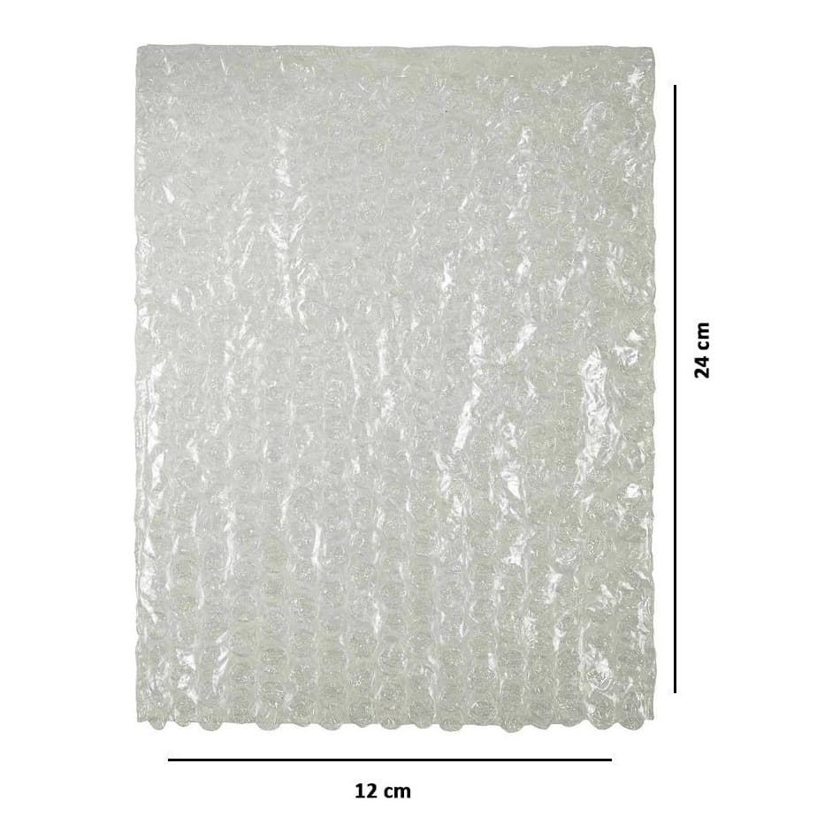 Saco Plástico Bolha Transparente 12x24 Cm 200 Unidades