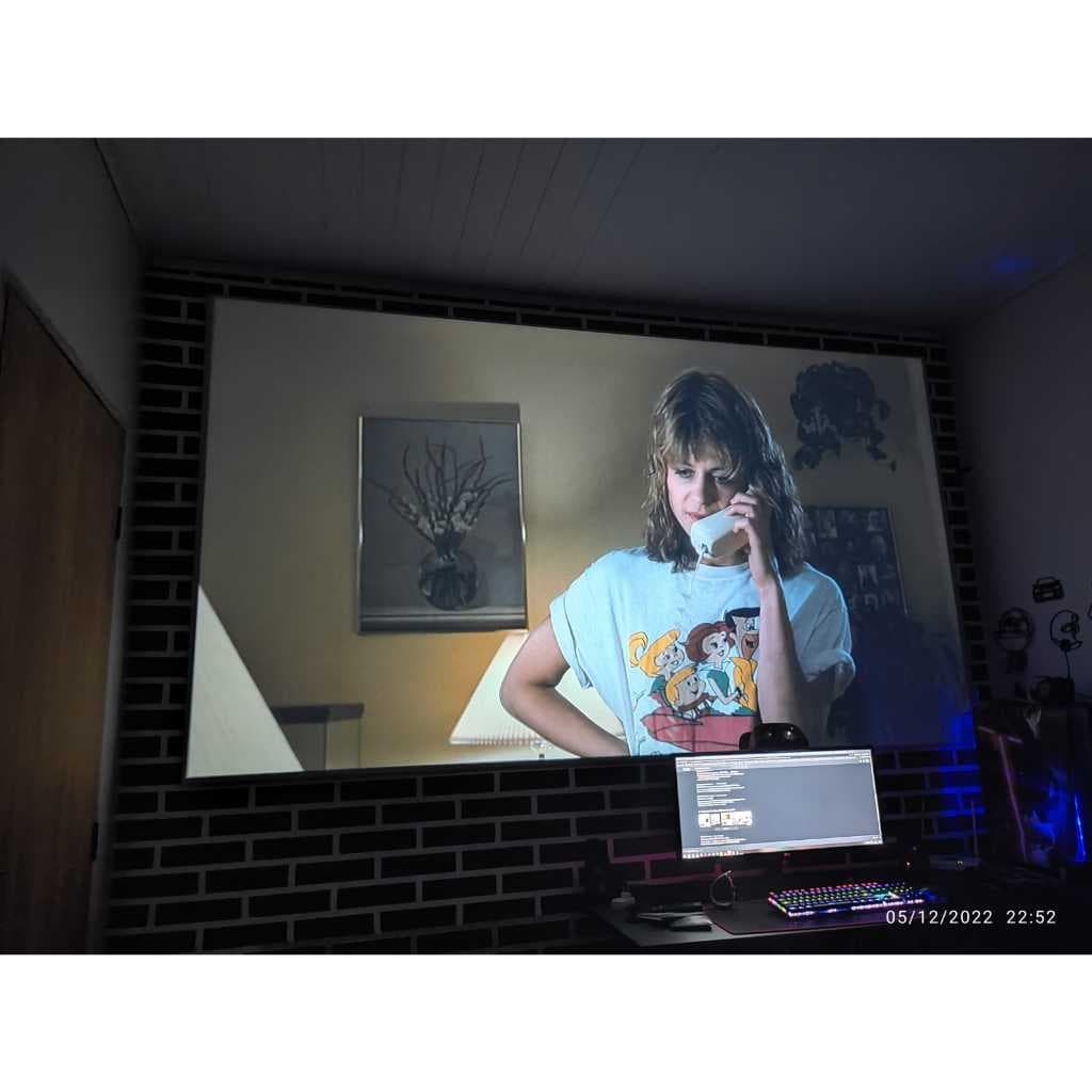 Tela de projeção cinza 45 polegadas dri fit 1 metro para fabricação