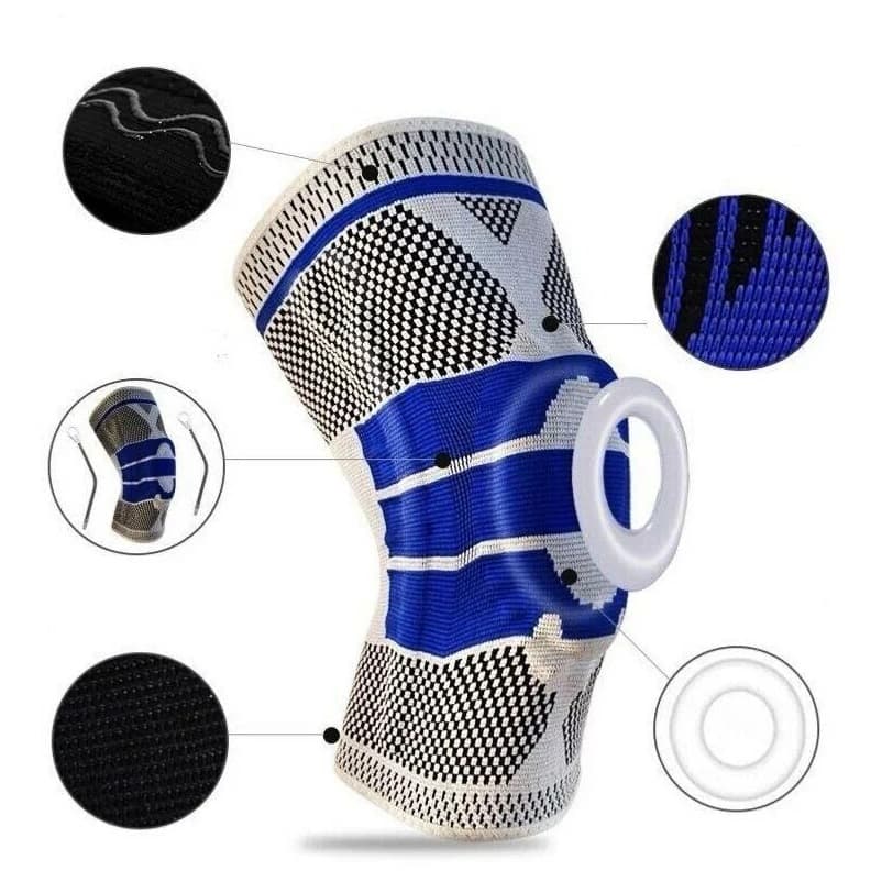 Joelheira de Compressão com Silicone - Suporte, Proteção e Conforto para Seus Joelhos