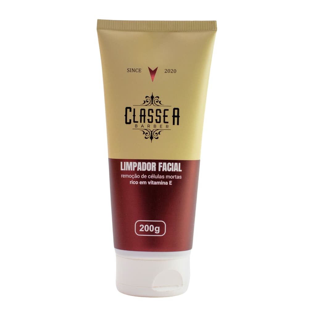 Limpador Facial Classe A 200ml Creme Esfoliante Para Skincare Limpeza Eficaz Sem Ressecar Ou Irritar A Pele