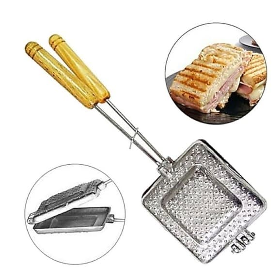 Sanduicheira de Fogão Em Alumínio Tostex Misto Quente Pão de Forma Simples