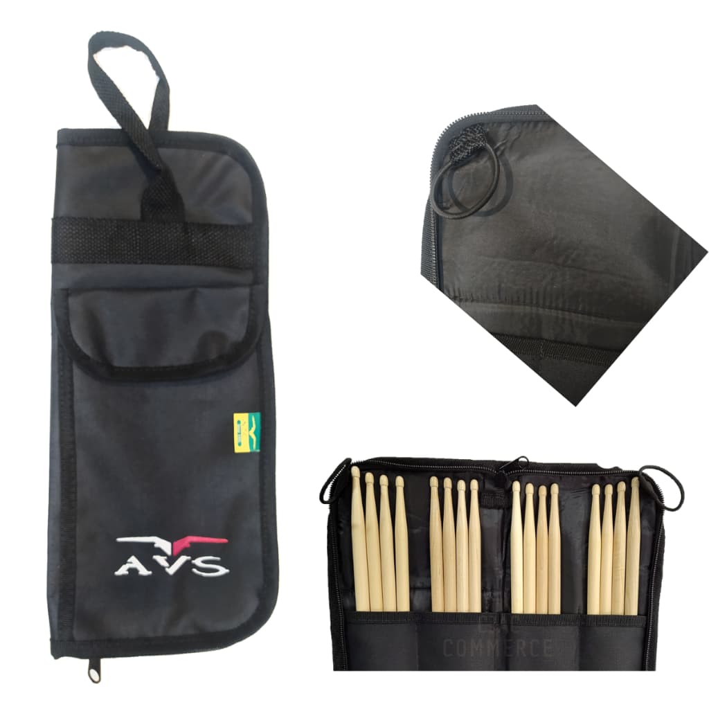 Estojo Capa Bag de Baquetas Super Luxo AVS p/ Até 8 Pares